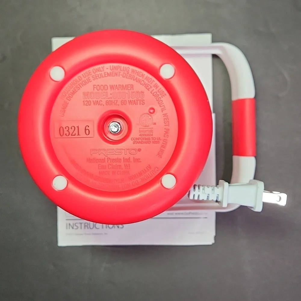 PRESTO NOMAD traveling Food Warmer NWT